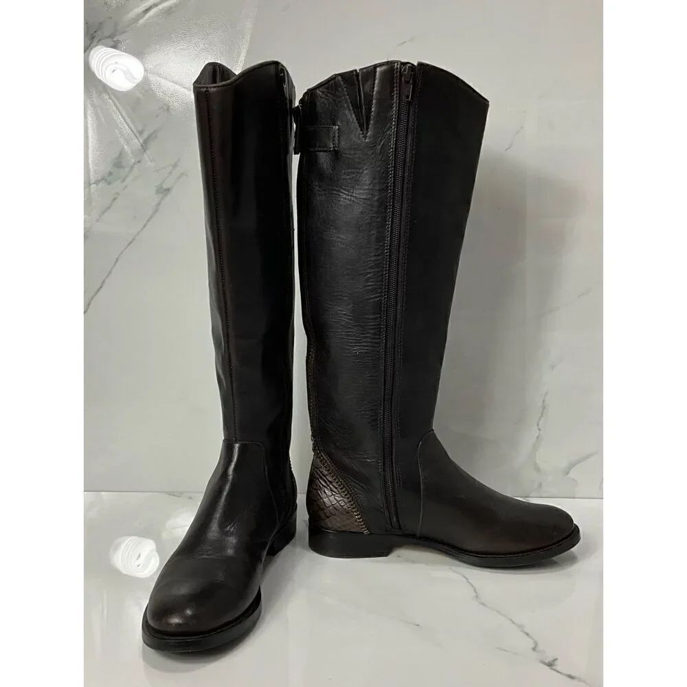 ARTURO CHIANG Falicity Tall Leather Riding Boots